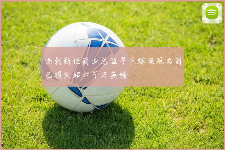 热刺新任商业总监寻求球场冠名商已损失超六千万英镑